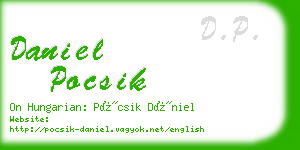 daniel pocsik business card